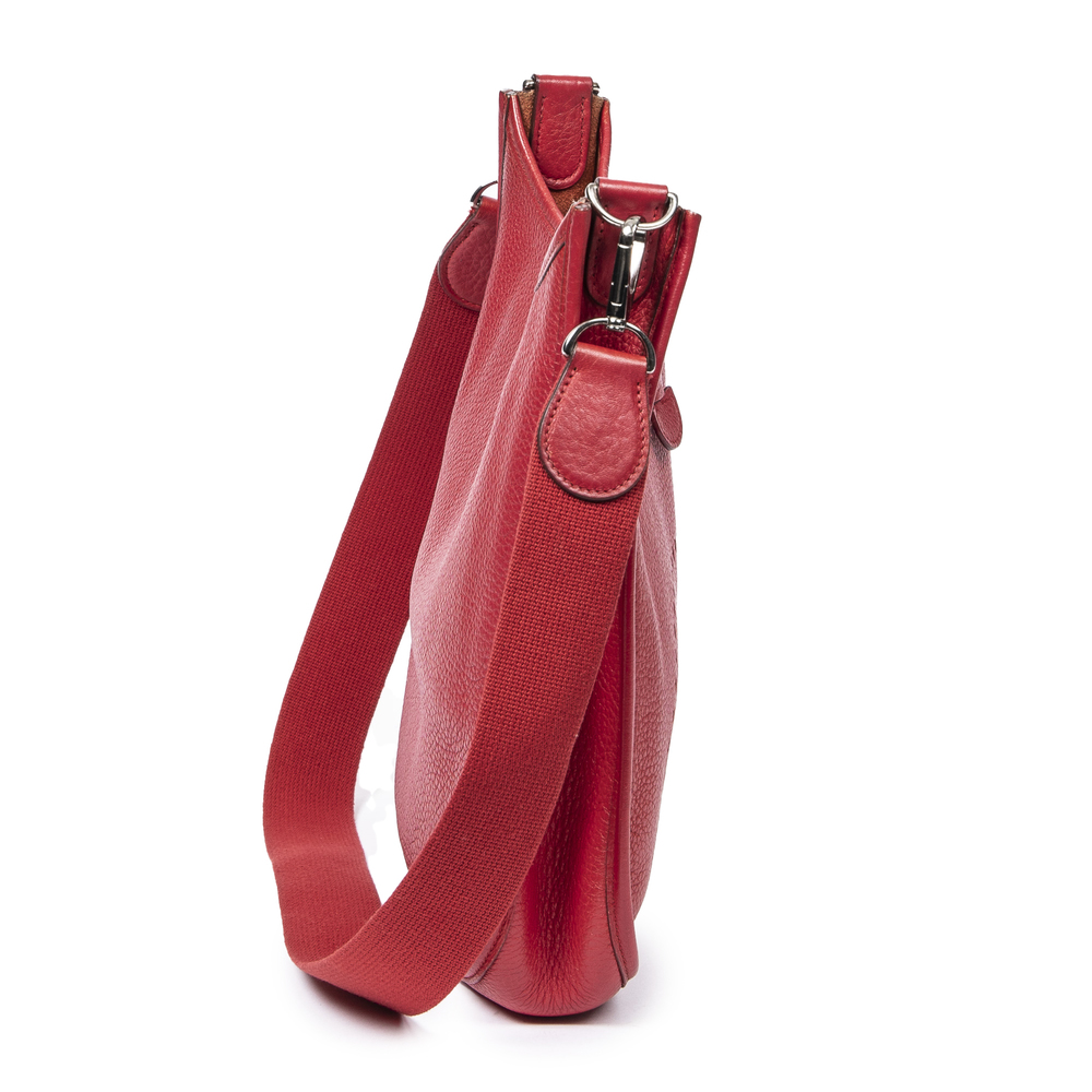 Hermes Evelyne I PM in Red Togo Leather - Picture 4 of 7